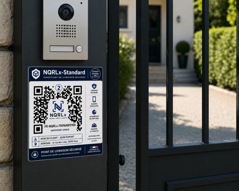 QRcode devant un portail