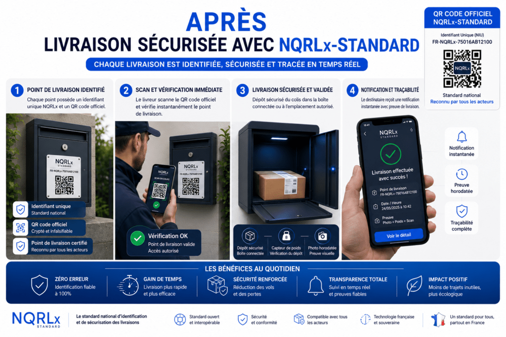 Livraison avec NQRLx-Standard