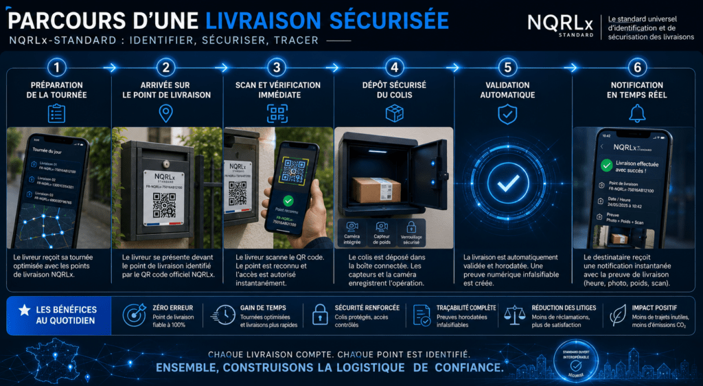 Parcours d'une livraison sécurisée