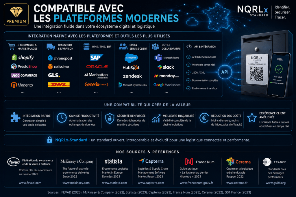 Compatible avec les autres plateformes modernes