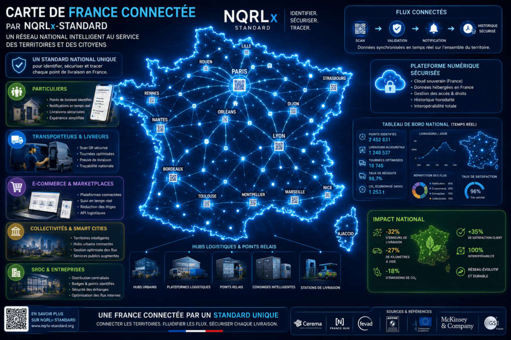 Carte de France connectée