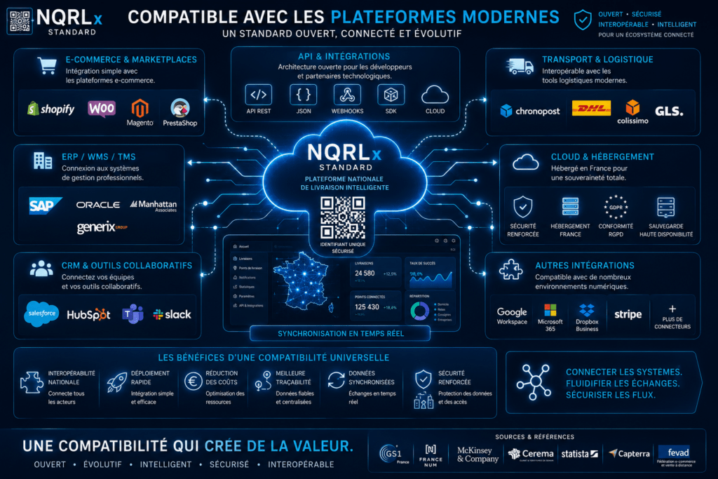 Compatible avec les plateformes modernes